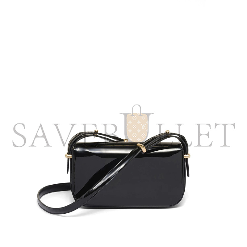 Pra*a logo-plaque leather shoulder bag 1bd339 (20.5*10.5*4cm)